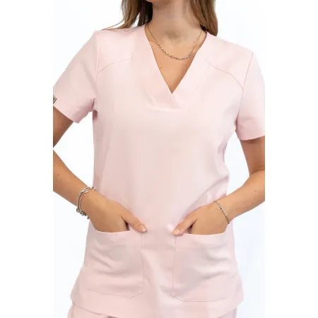 Bluzka medyczna SCRUBS MEDI TEDDY  - COSTA  POWDER ROSE